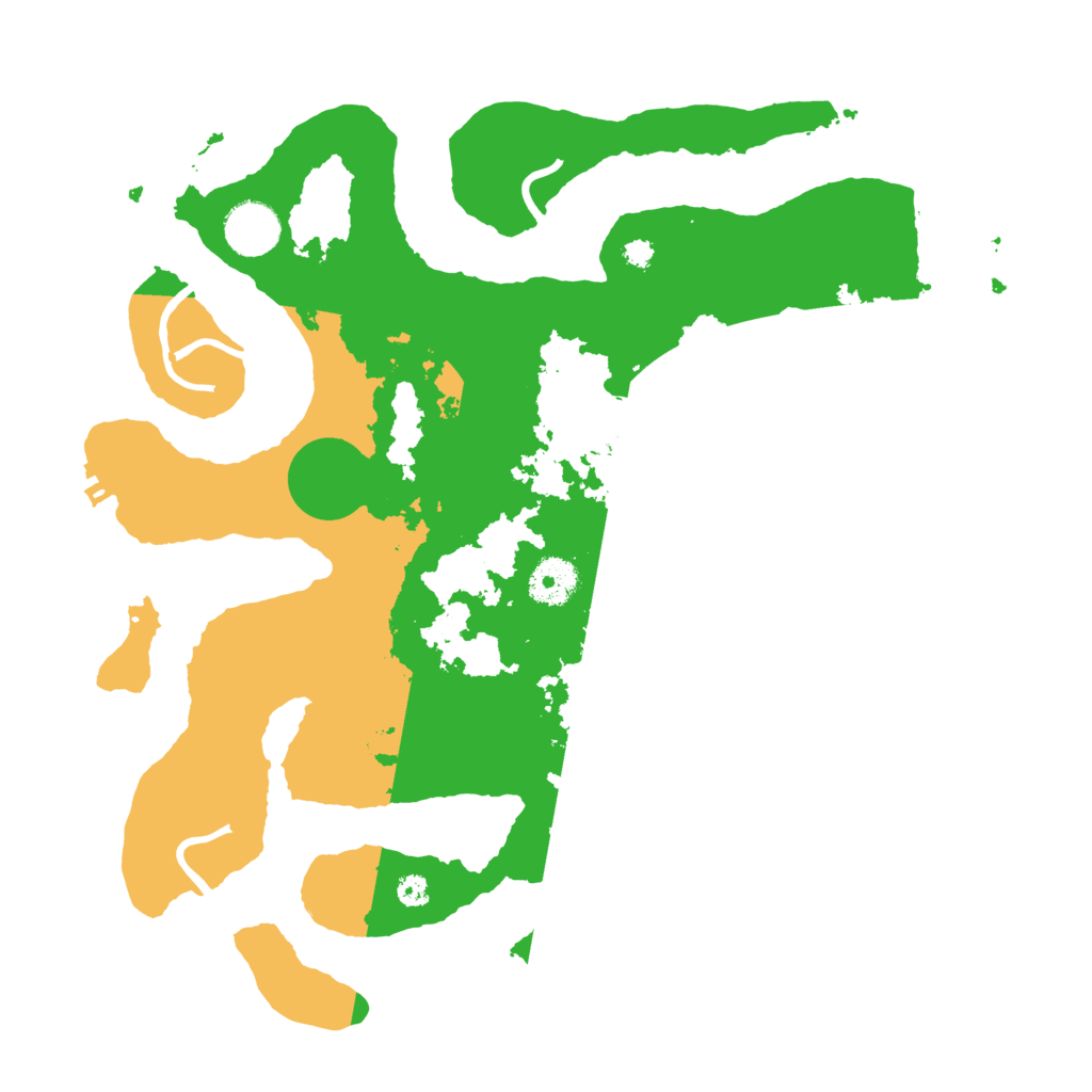 Biome Rust Map: Procedural Map, Size: 3500, Seed: 5716075