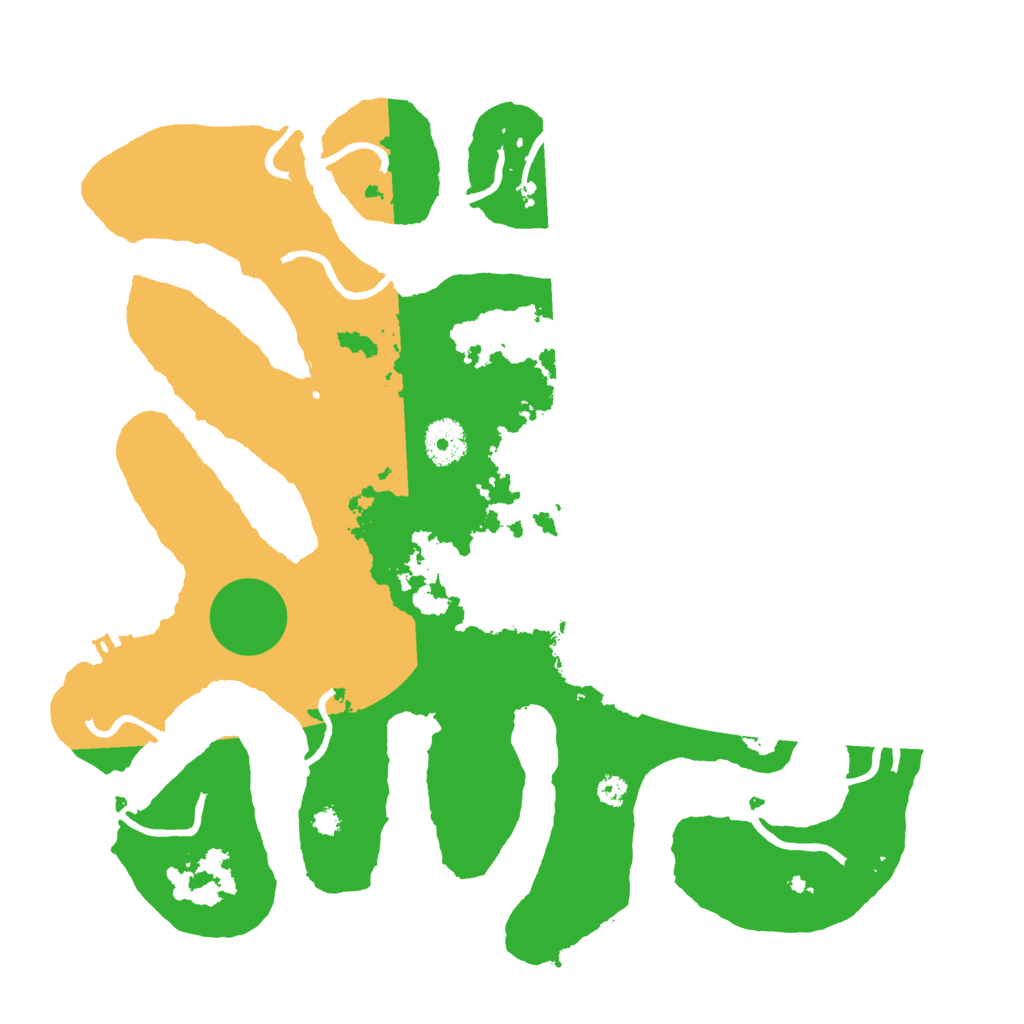 Biome Rust Map: Procedural Map, Size: 3500, Seed: 2492860