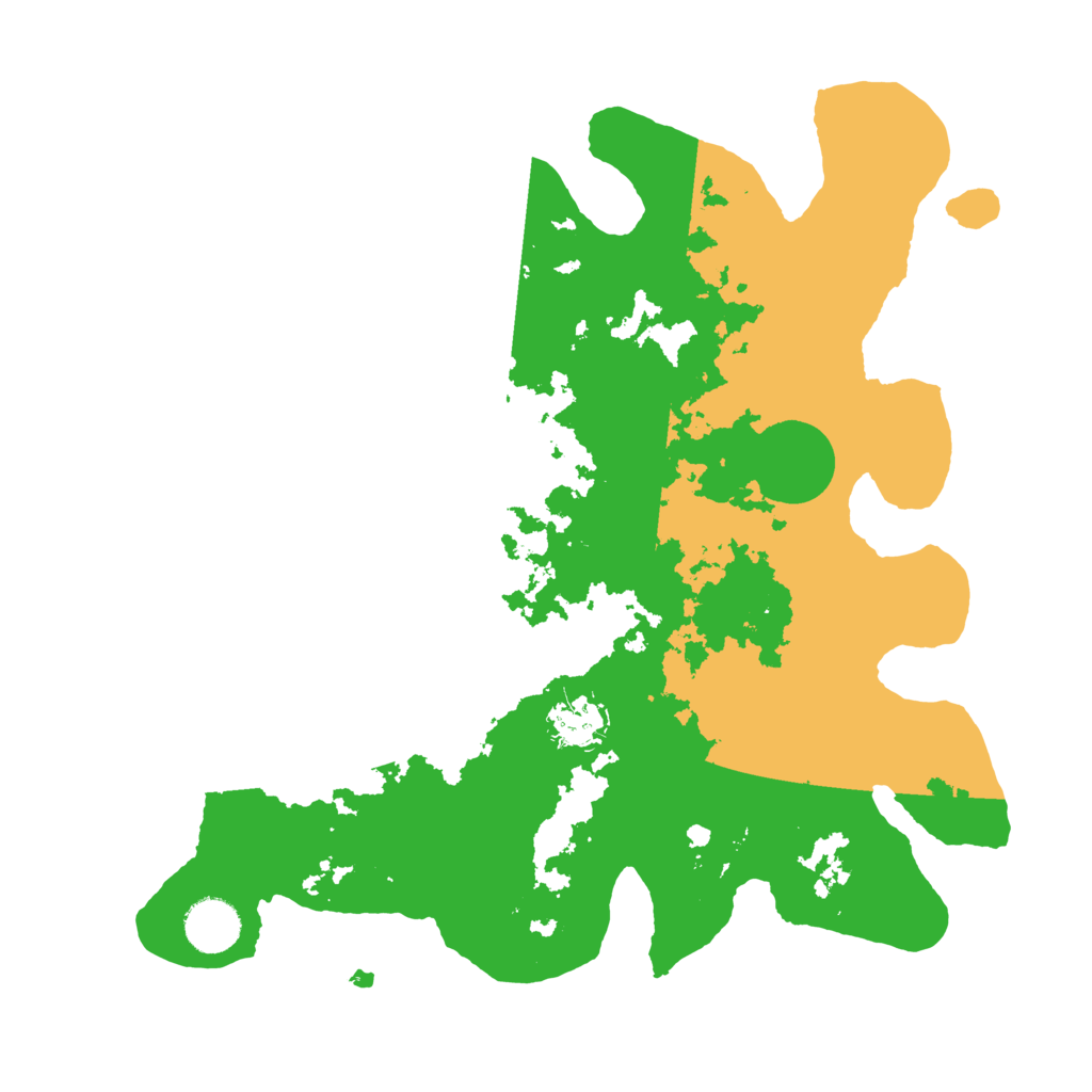 Biome Rust Map: Barren, Size: 3500, Seed: 5882888