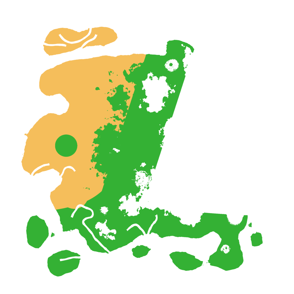 Biome Rust Map: Procedural Map, Size: 3500, Seed: 5493784