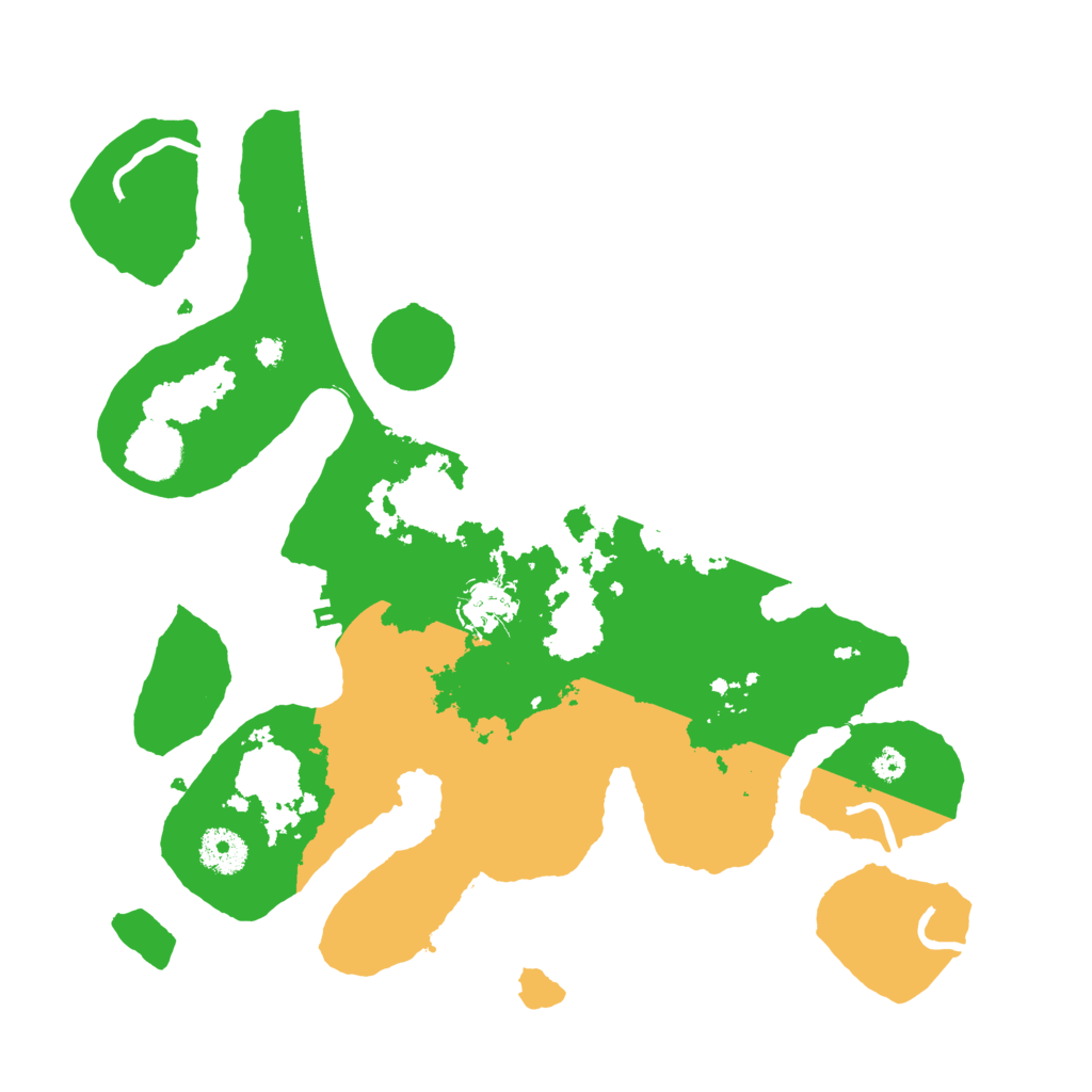 Biome Rust Map: Procedural Map, Size: 3500, Seed: 228565