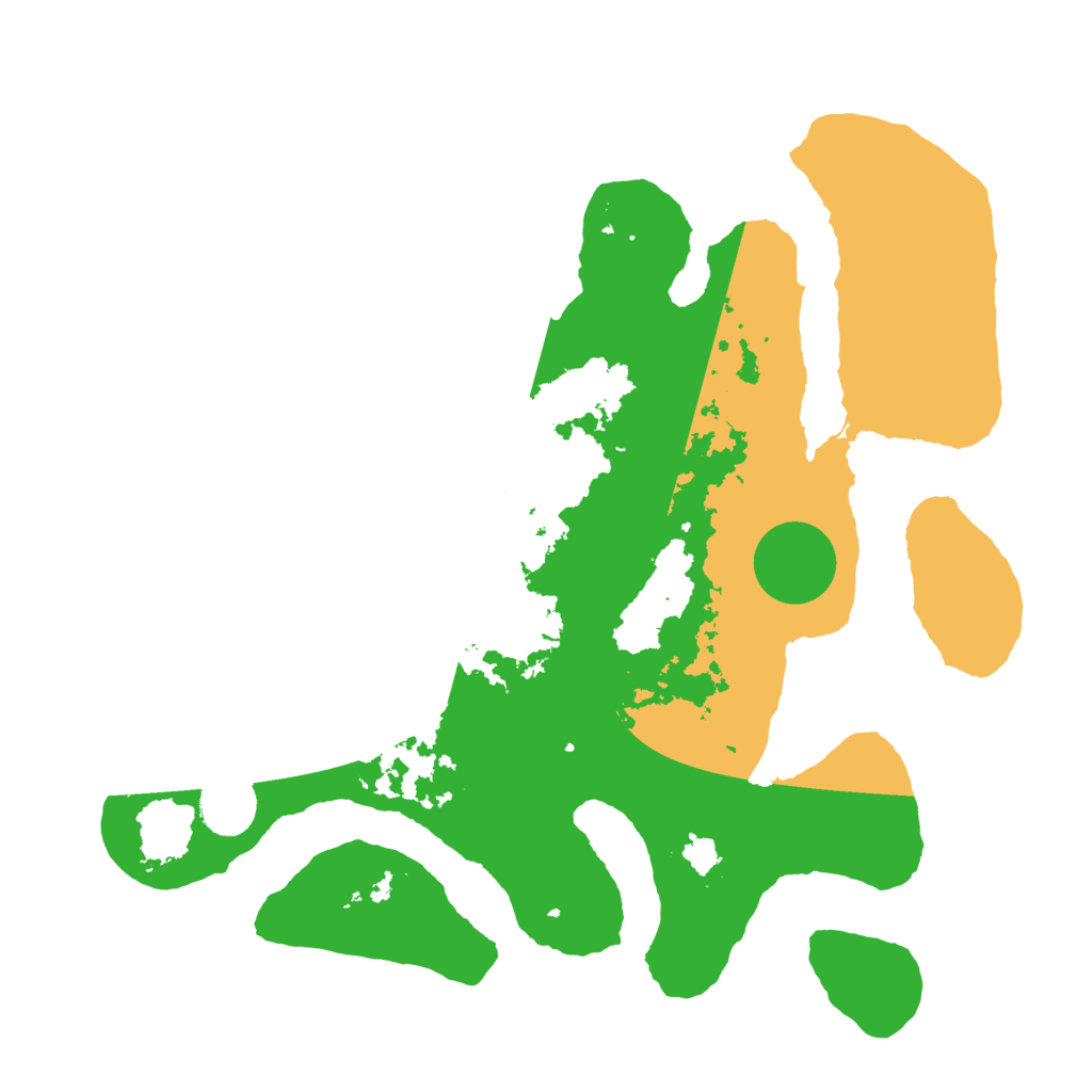 Biome Rust Map: Barren, Size: 3500, Seed: 6352354