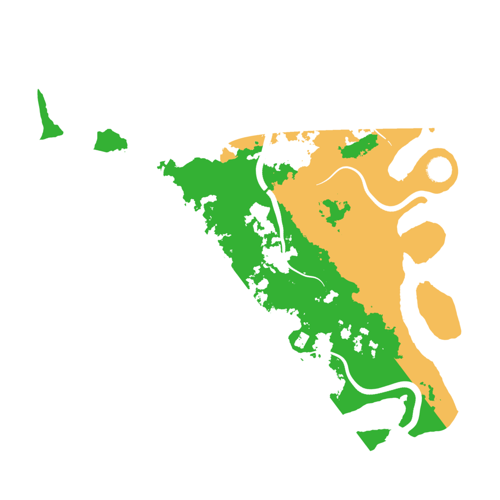 Biome Rust Map: Procedural Map, Size: 3500, Seed: 279534