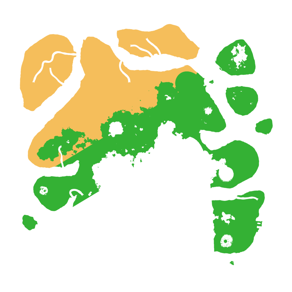 Biome Rust Map: Procedural Map, Size: 3500, Seed: 914957