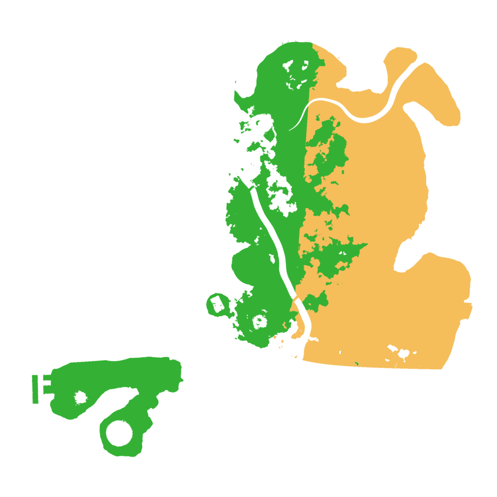 Biome Rust Map: Procedural Map, Size: 3500, Seed: 4197162
