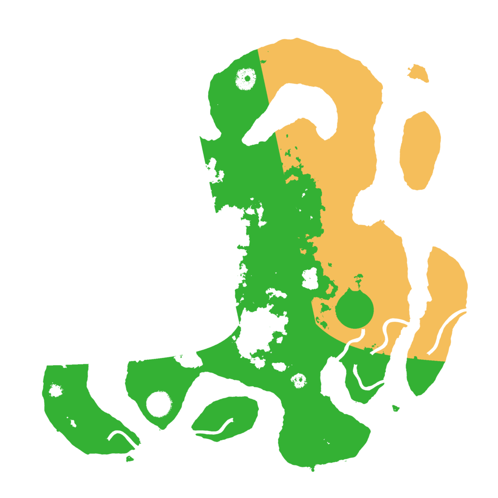 Biome Rust Map: Procedural Map, Size: 3500, Seed: 3775705