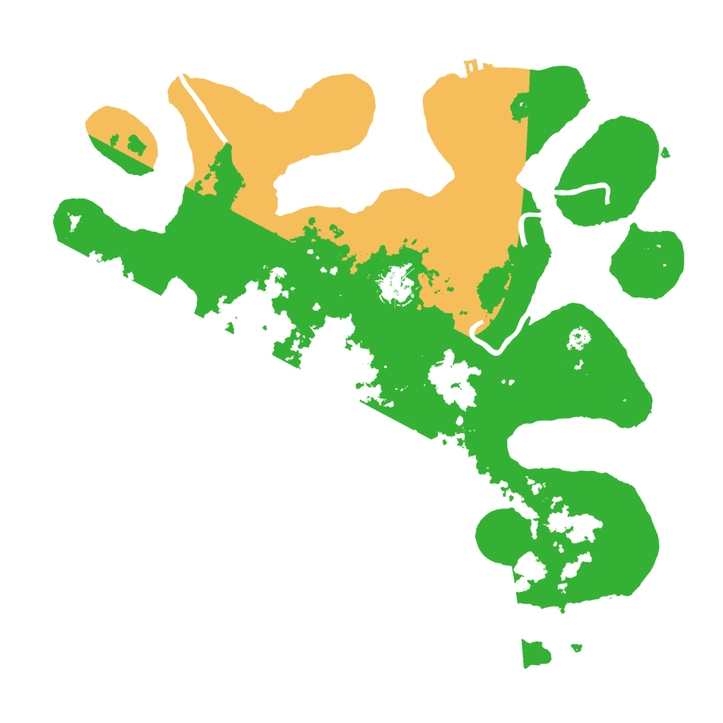 Biome Rust Map: Procedural Map, Size: 3500, Seed: 879215