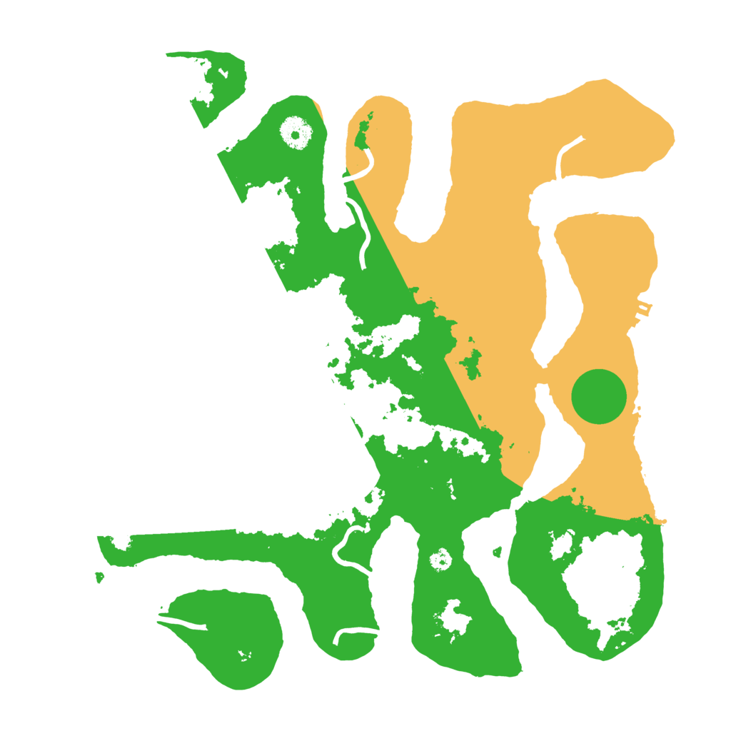 Biome Rust Map: Procedural Map, Size: 3500, Seed: 6007527