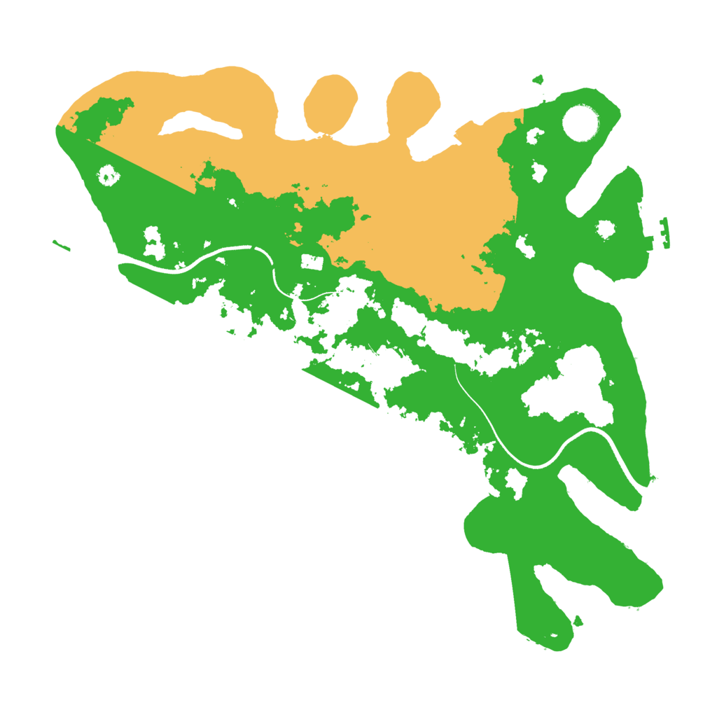 Biome Rust Map: Procedural Map, Size: 3500, Seed: 4943238