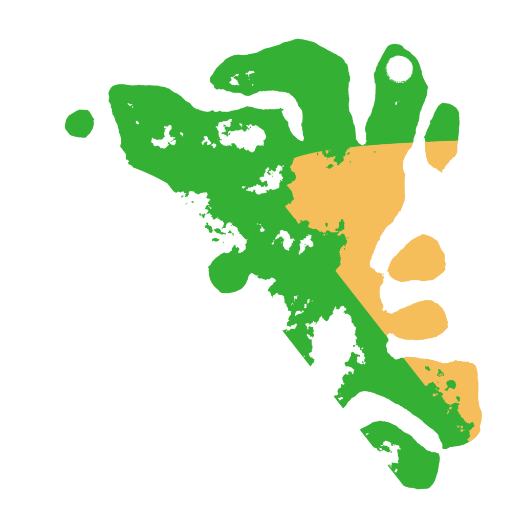 Biome Rust Map: Barren, Size: 3500, Seed: 1912443