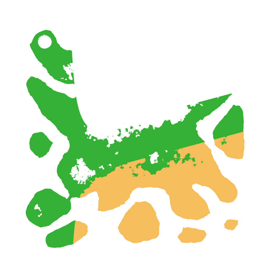 Biome Rust Map: Barren, Size: 3500, Seed: 4815742