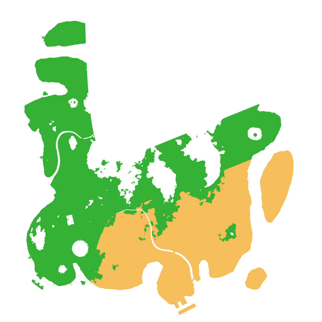 Biome Rust Map: Procedural Map, Size: 3500, Seed: 2883025