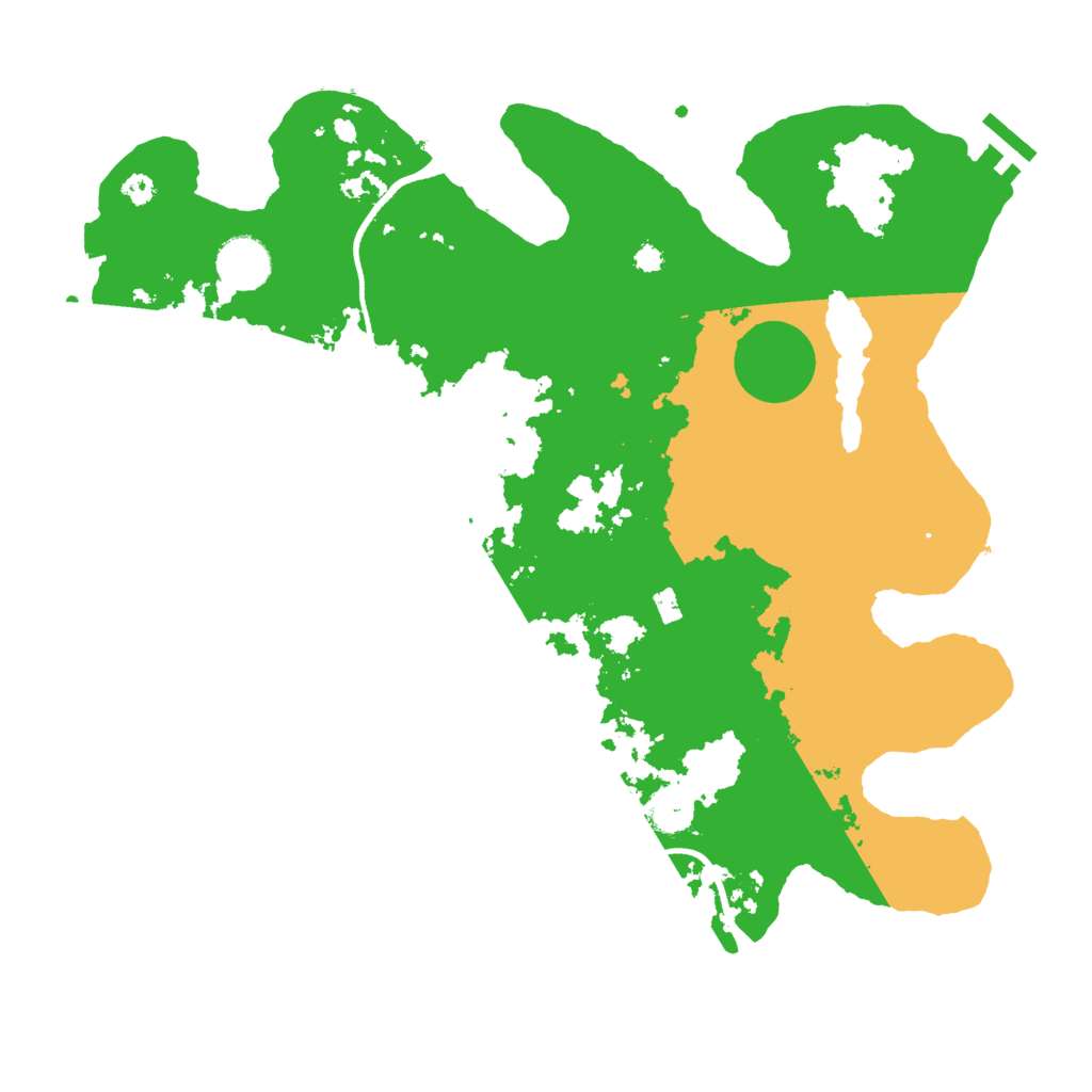 Biome Rust Map: Procedural Map, Size: 3550, Seed: 353851
