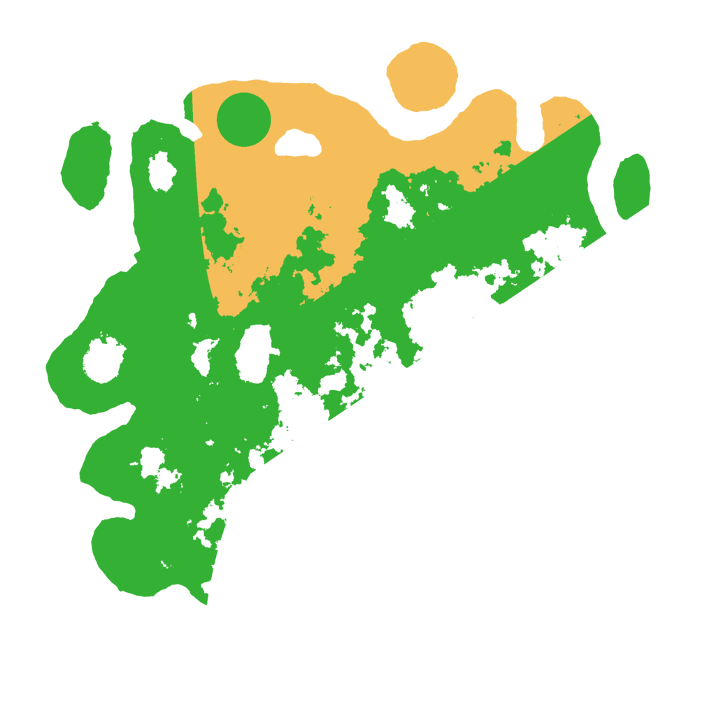 Biome Rust Map: Barren, Size: 3500, Seed: 590443