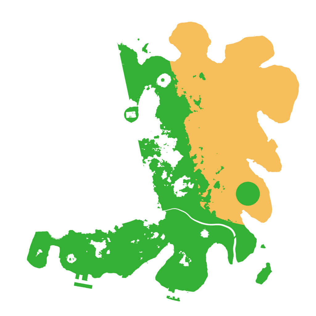 Biome Rust Map: Procedural Map, Size: 3500, Seed: 1433009