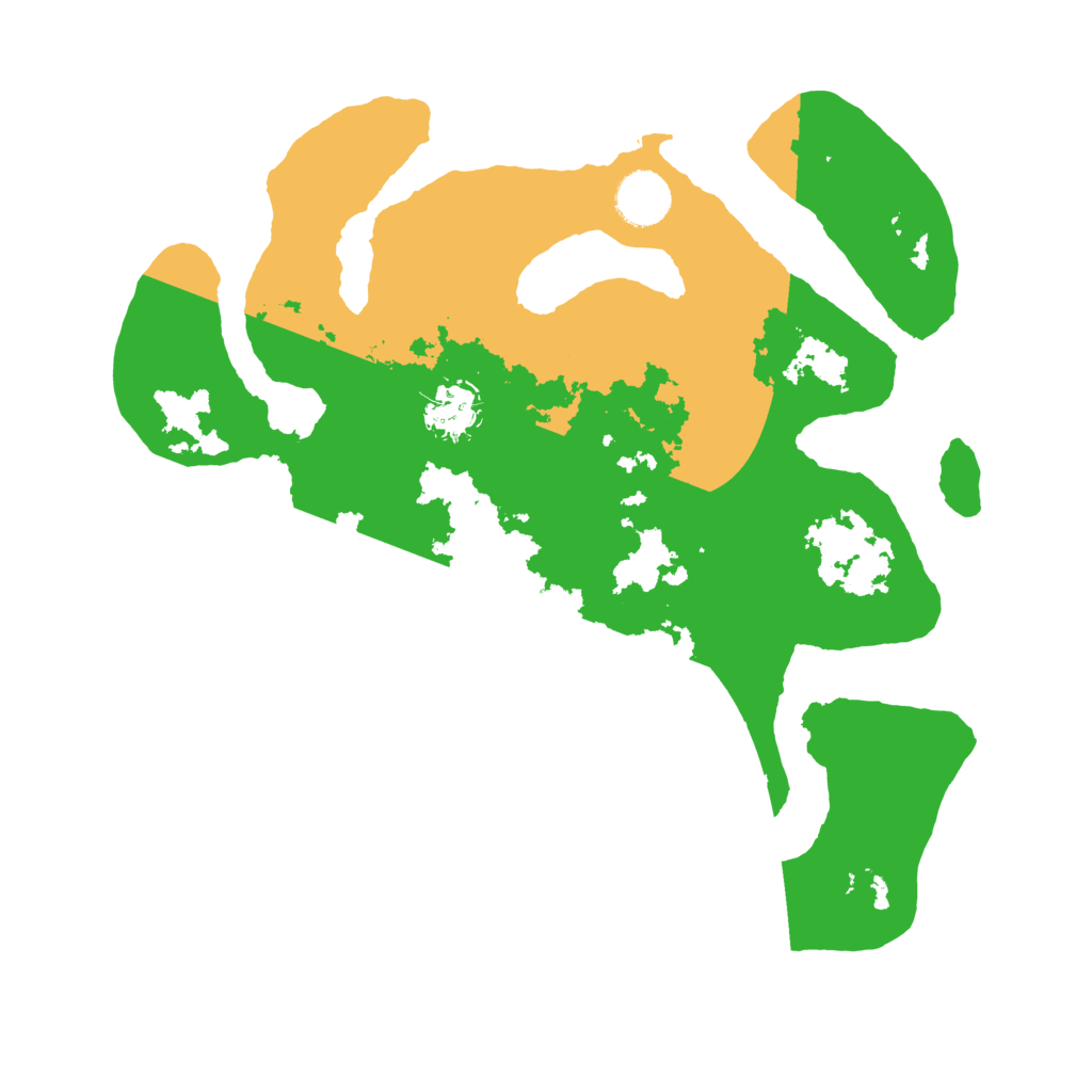 Biome Rust Map: Barren, Size: 3500, Seed: 660977