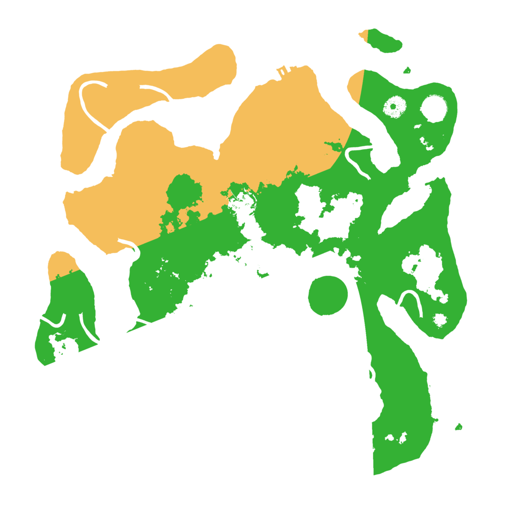 Biome Rust Map: Procedural Map, Size: 3500, Seed: 1582885