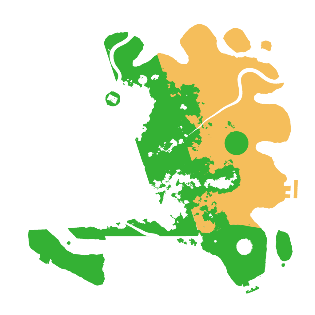 Biome Rust Map: Procedural Map, Size: 3500, Seed: 5392122