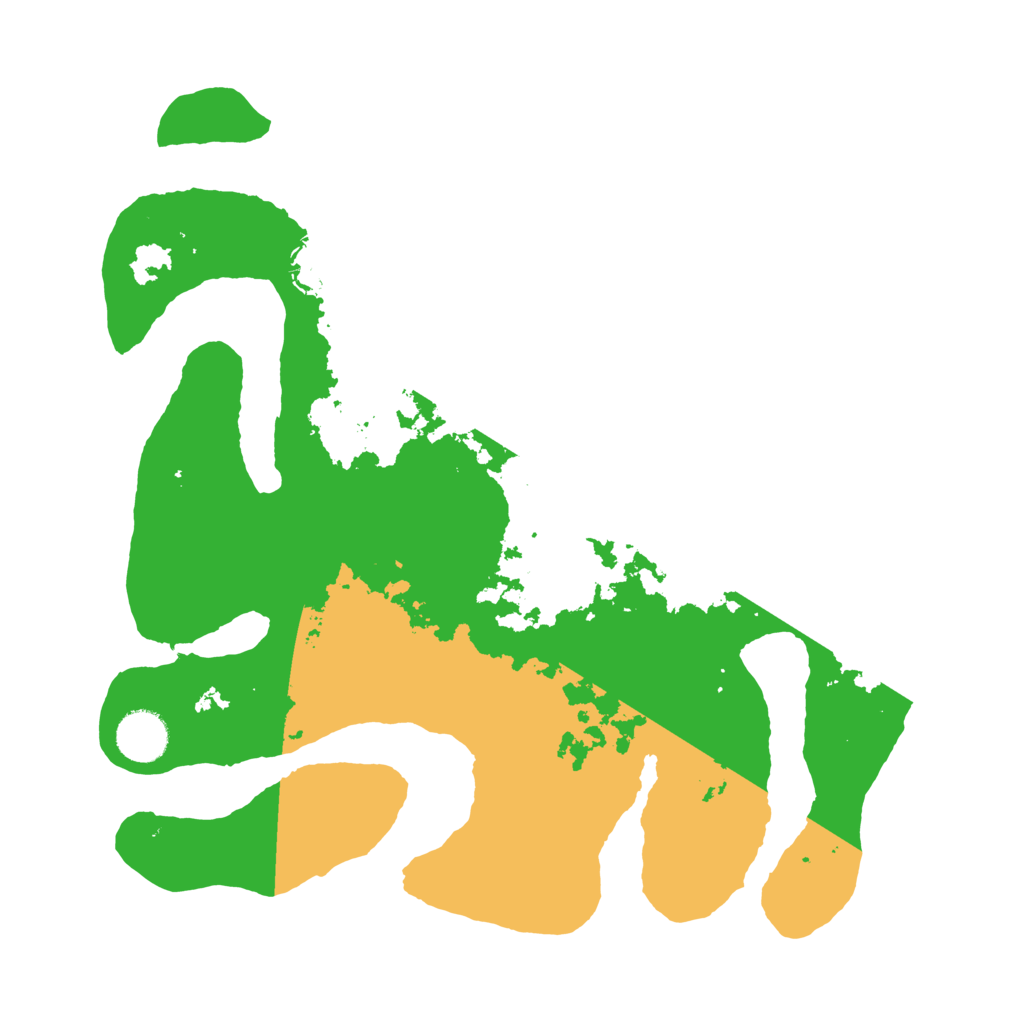 Biome Rust Map: Barren, Size: 3500, Seed: 5768374