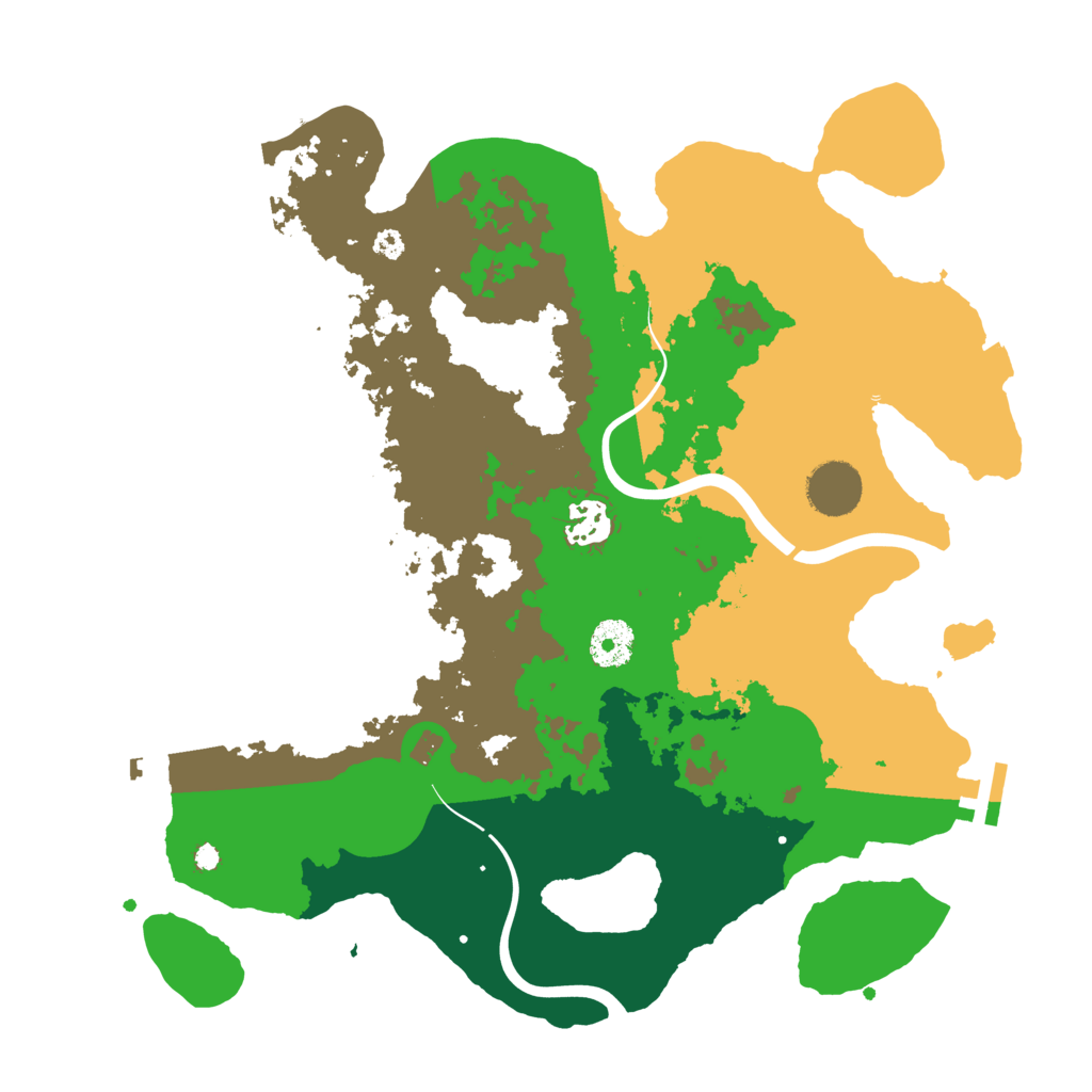 Biome Rust Map: Procedural Map, Size: 3500, Seed: 6456246