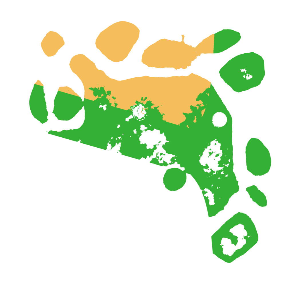 Biome Rust Map: Barren, Size: 3500, Seed: 4411658