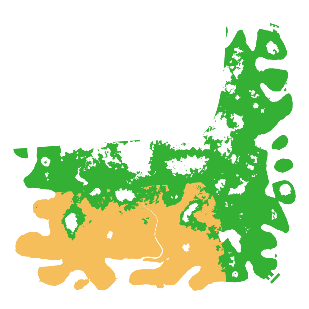 Biome Rust Map: Procedural Map, Size: 5000, Seed: 207