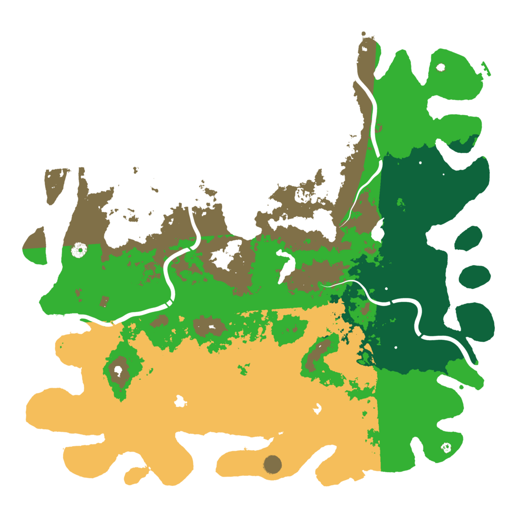 Biome Rust Map: Procedural Map, Size: 5000, Seed: 207