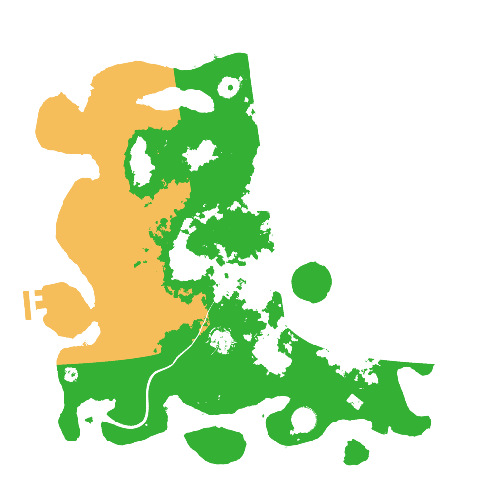 Biome Rust Map: Procedural Map, Size: 3500, Seed: 504760