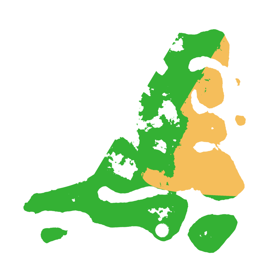 Biome Rust Map: Barren, Size: 3500, Seed: 3091369