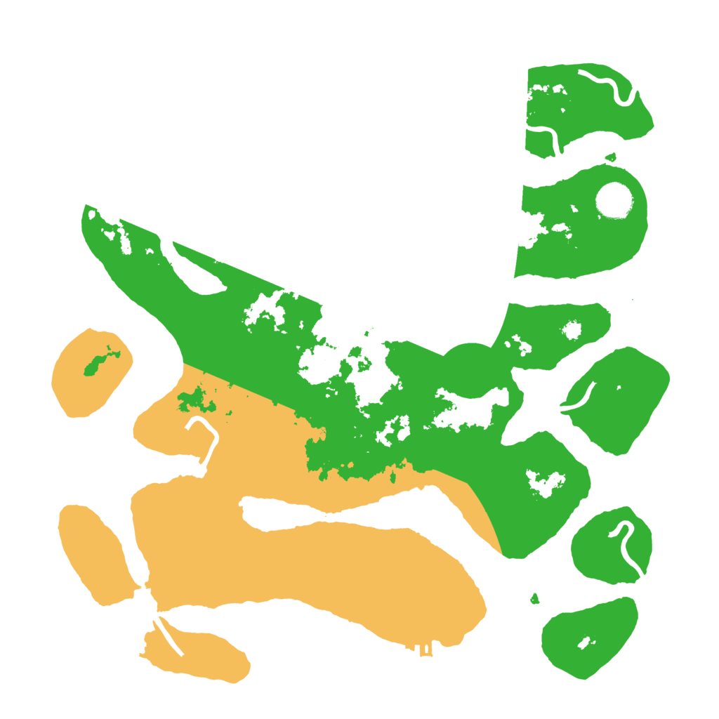 Biome Rust Map: Procedural Map, Size: 3500, Seed: 3499013