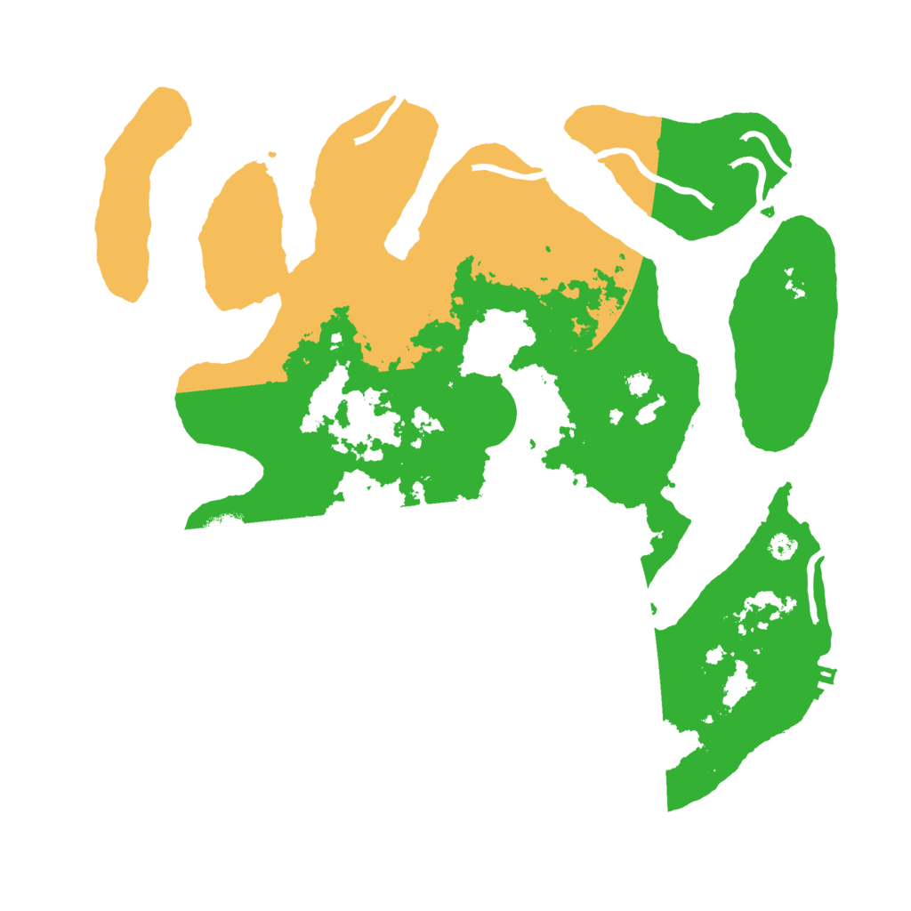 Biome Rust Map: Procedural Map, Size: 3500, Seed: 3674394