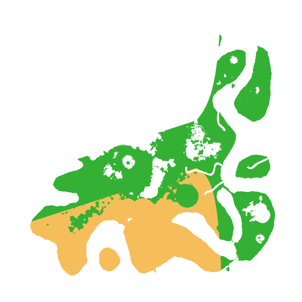 Biome Rust Map: Procedural Map, Size: 3550, Seed: 254286