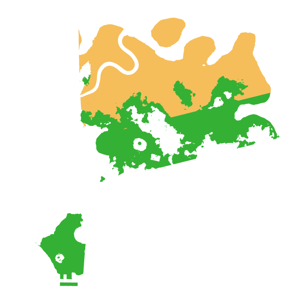 Biome Rust Map: Procedural Map, Size: 3500, Seed: 3822847
