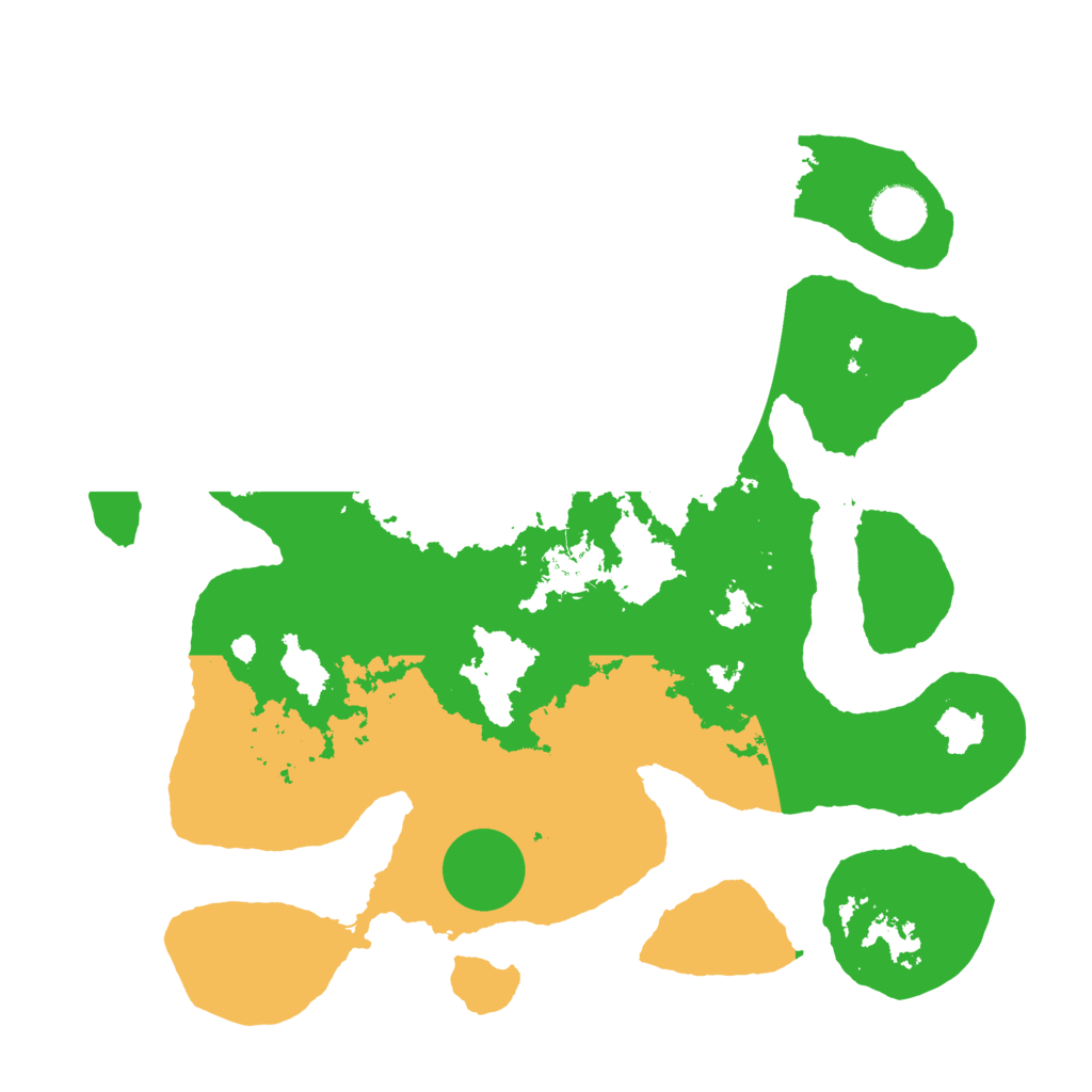 Biome Rust Map: Barren, Size: 3500, Seed: 1145867