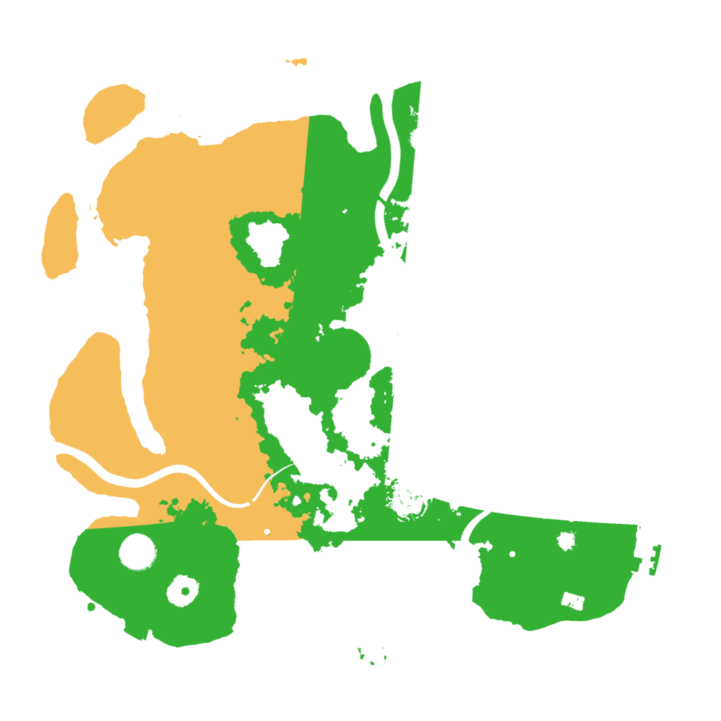 Biome Rust Map: Procedural Map, Size: 3500, Seed: 4013152