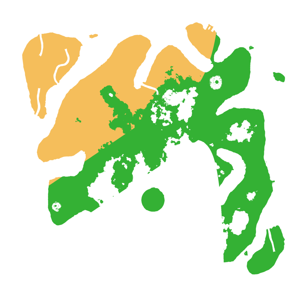 Biome Rust Map: Procedural Map, Size: 3500, Seed: 4338754