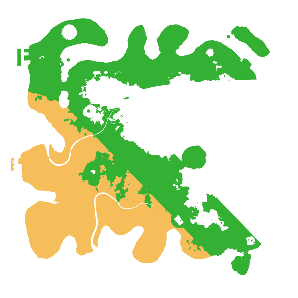 Biome Rust Map: Procedural Map, Size: 3500, Seed: 2564869