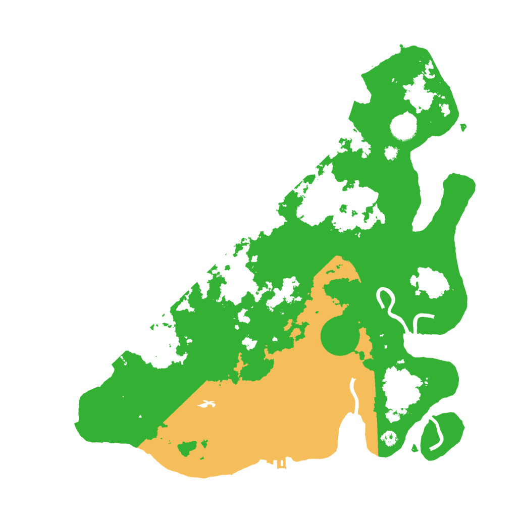 Biome Rust Map: Procedural Map, Size: 3500, Seed: 1338140