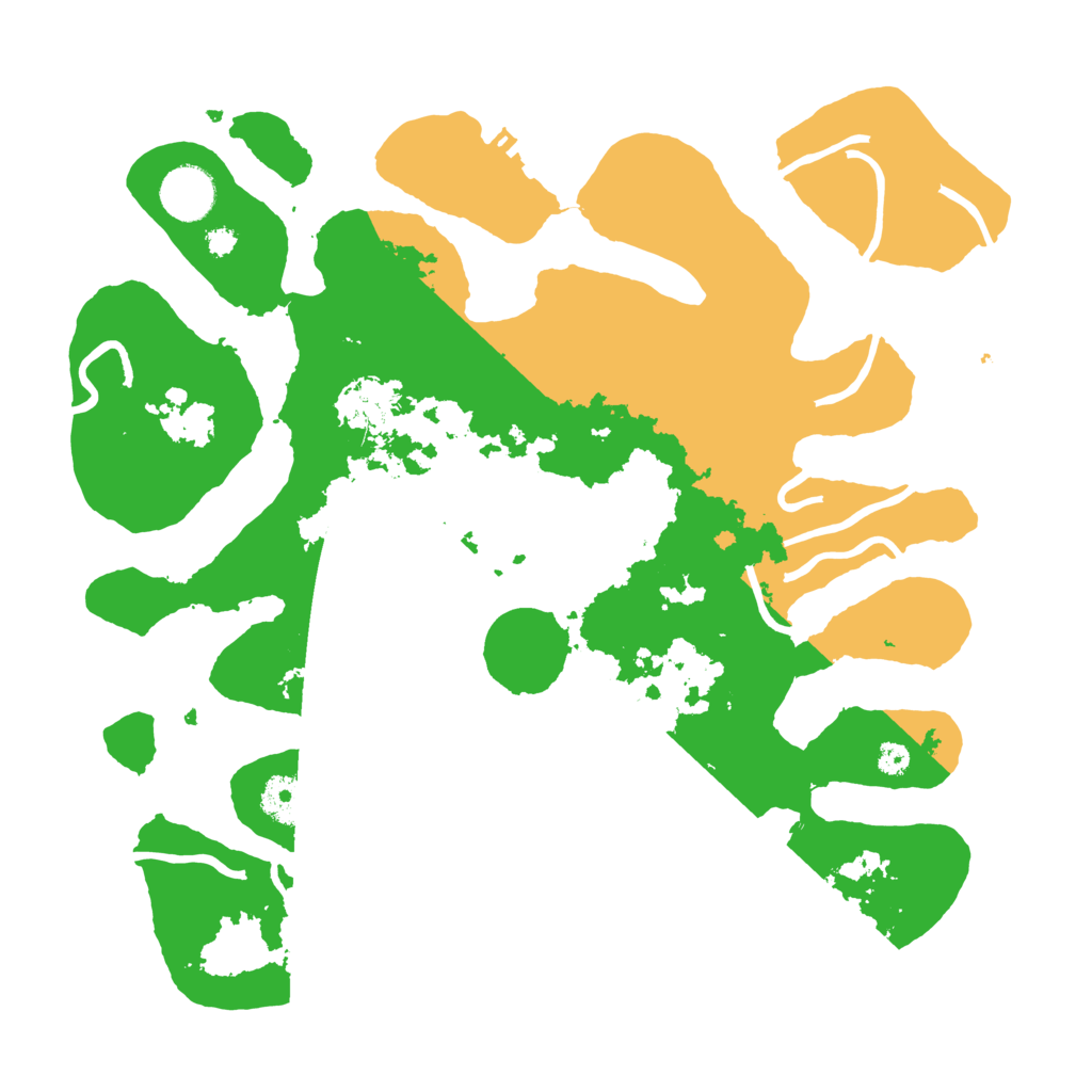 Biome Rust Map: Procedural Map, Size: 3500, Seed: 5410555