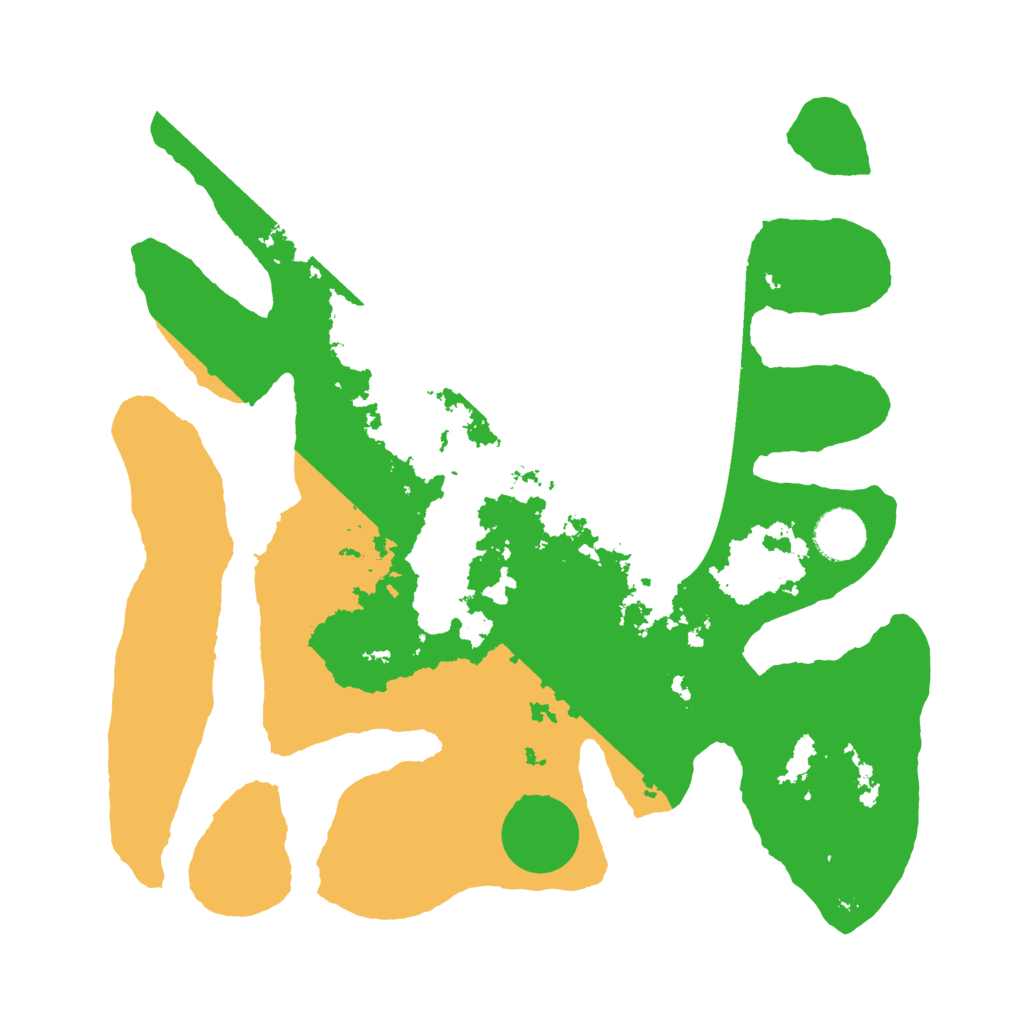 Biome Rust Map: Barren, Size: 3500, Seed: 5585176