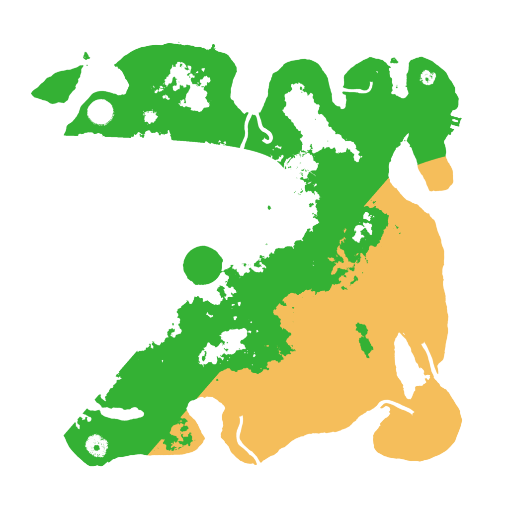 Biome Rust Map: Procedural Map, Size: 3500, Seed: 2388279