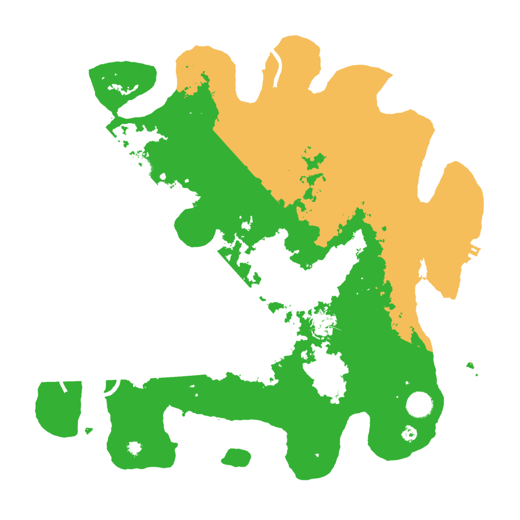 Biome Rust Map: Procedural Map, Size: 3500, Seed: 4822391