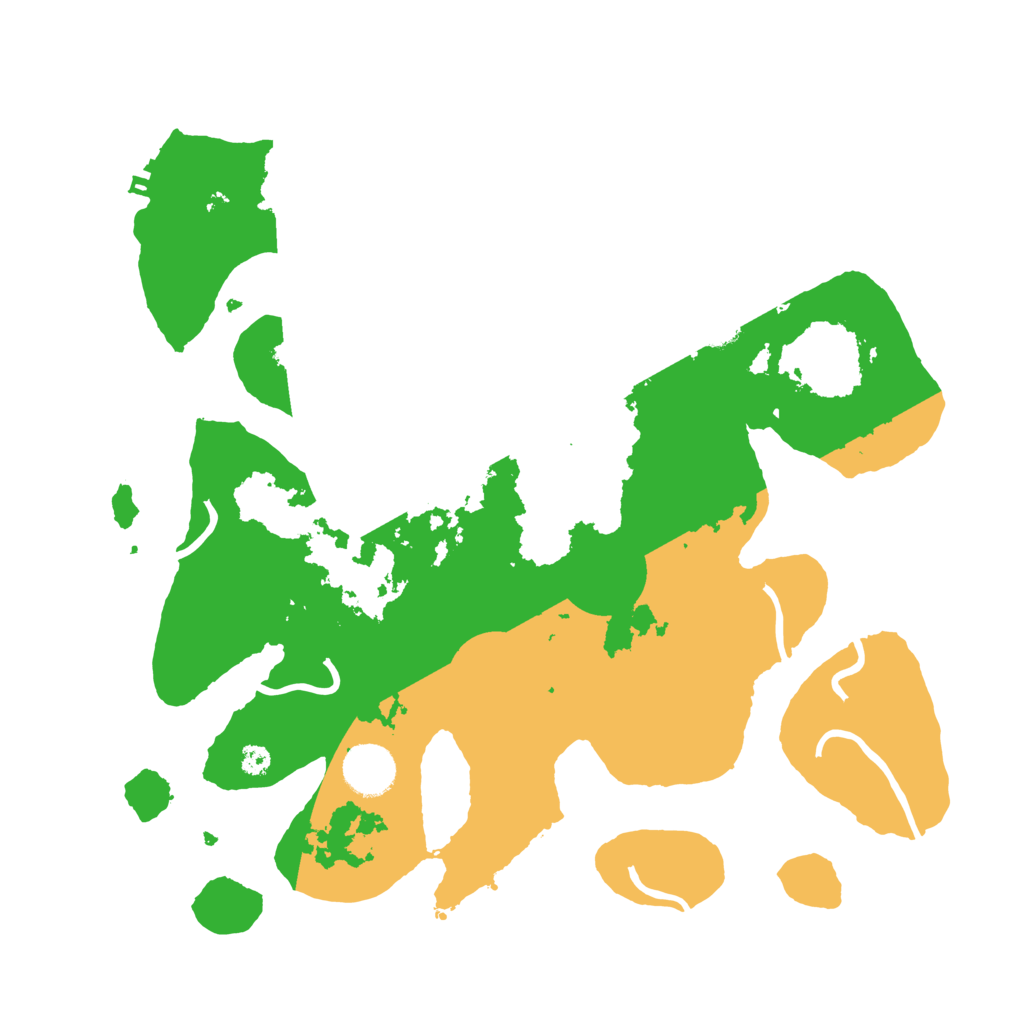 Biome Rust Map: Procedural Map, Size: 3500, Seed: 4546375