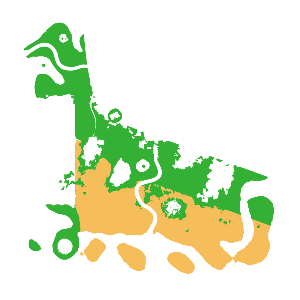 Biome Rust Map: Procedural Map, Size: 3500, Seed: 4469854