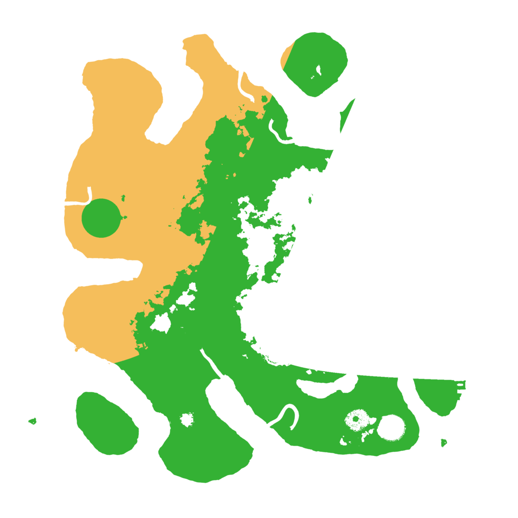 Biome Rust Map: Procedural Map, Size: 3500, Seed: 22104123