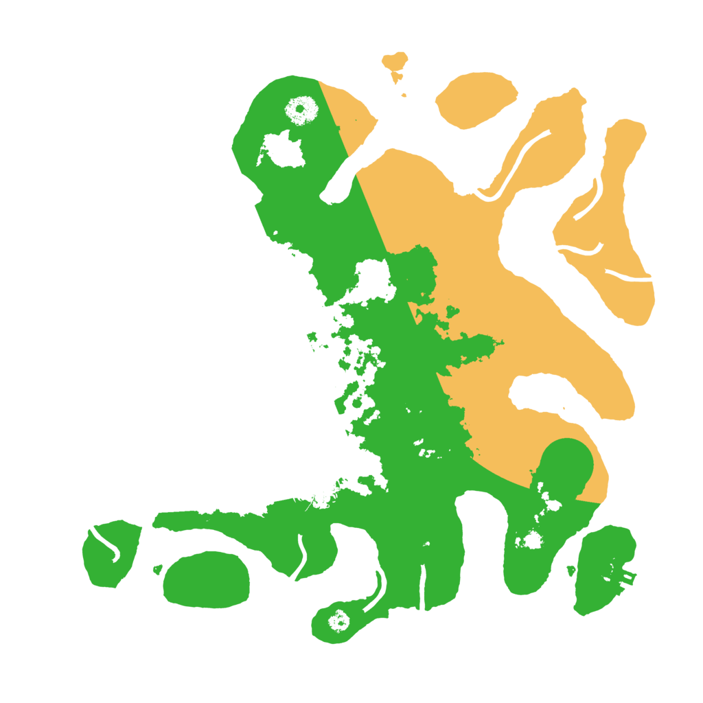 Biome Rust Map: Procedural Map, Size: 3500, Seed: 2105301