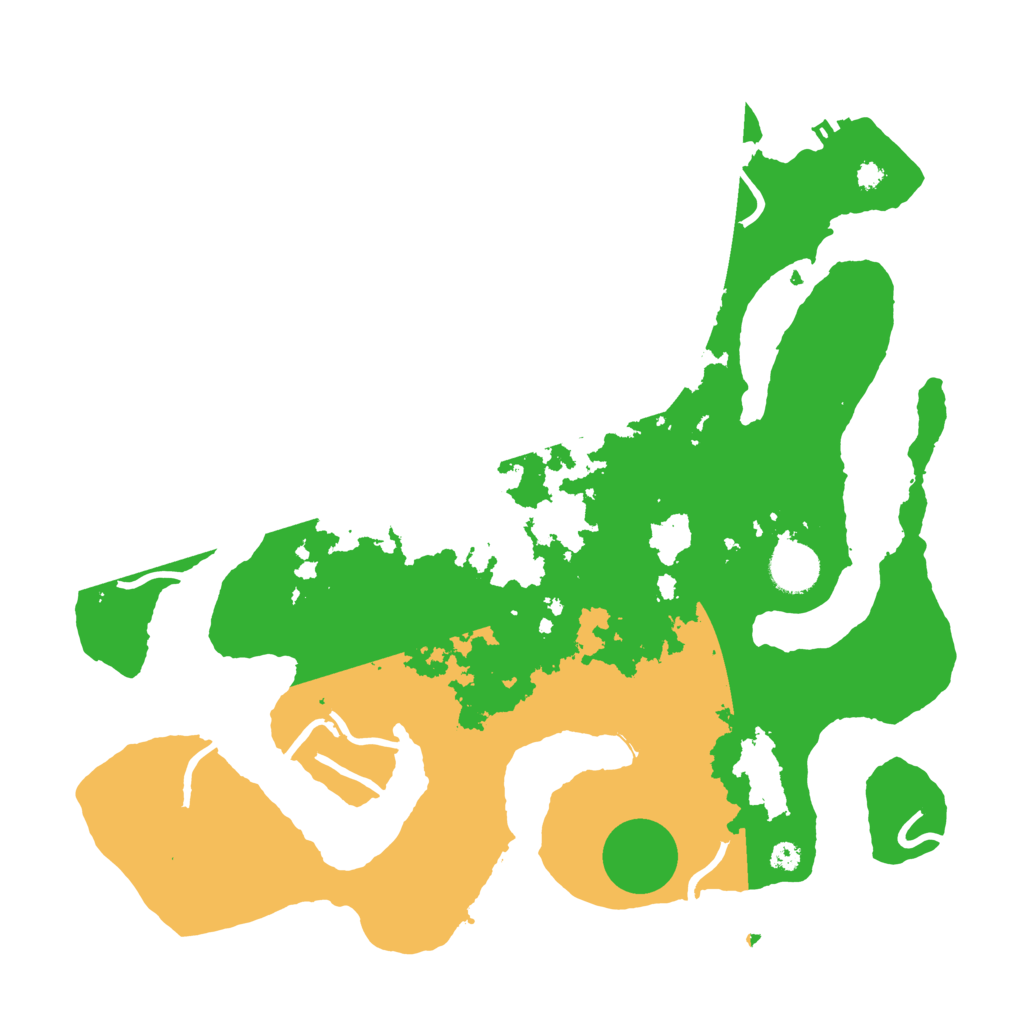 Biome Rust Map: Procedural Map, Size: 3600, Seed: 20803
