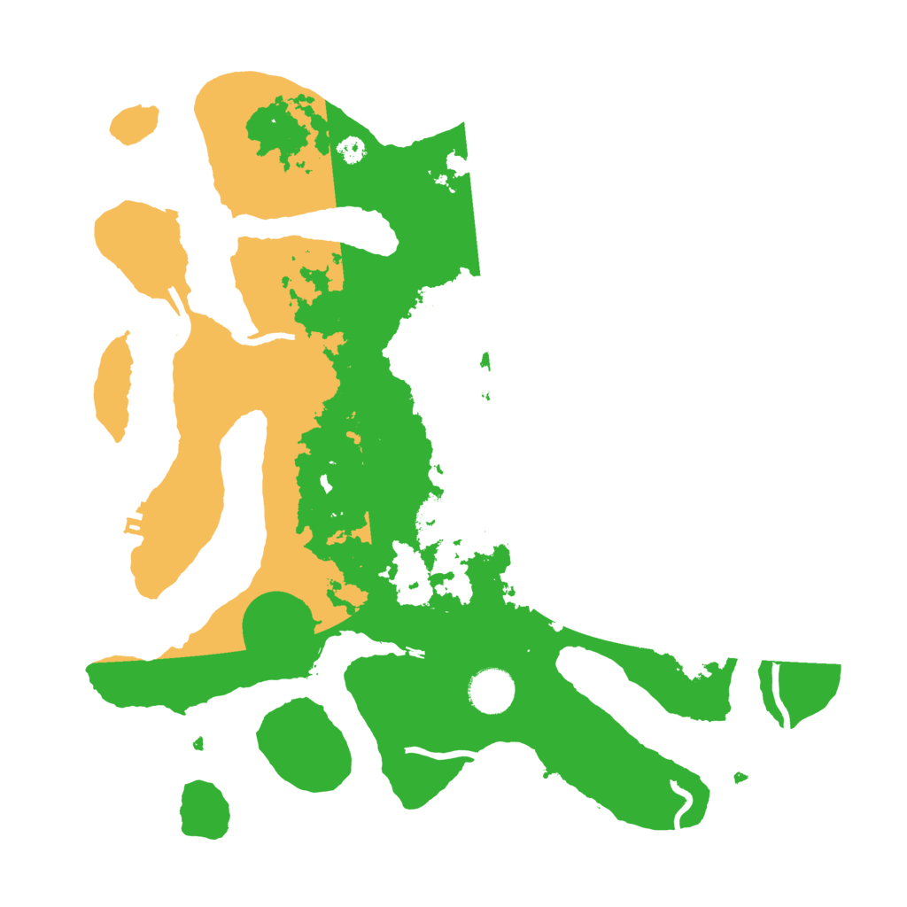 Biome Rust Map: Procedural Map, Size: 3500, Seed: 5040424