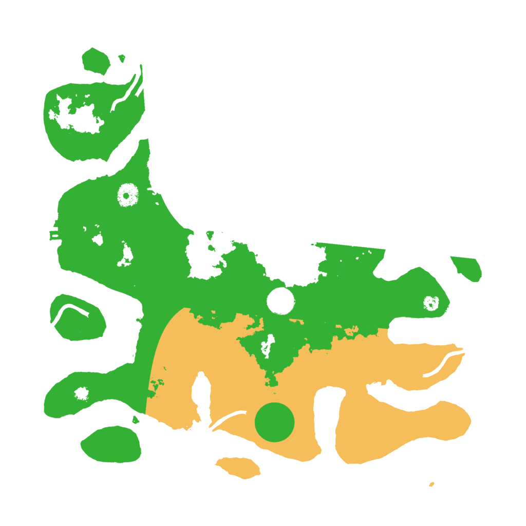 Biome Rust Map: Procedural Map, Size: 3500, Seed: 3424918