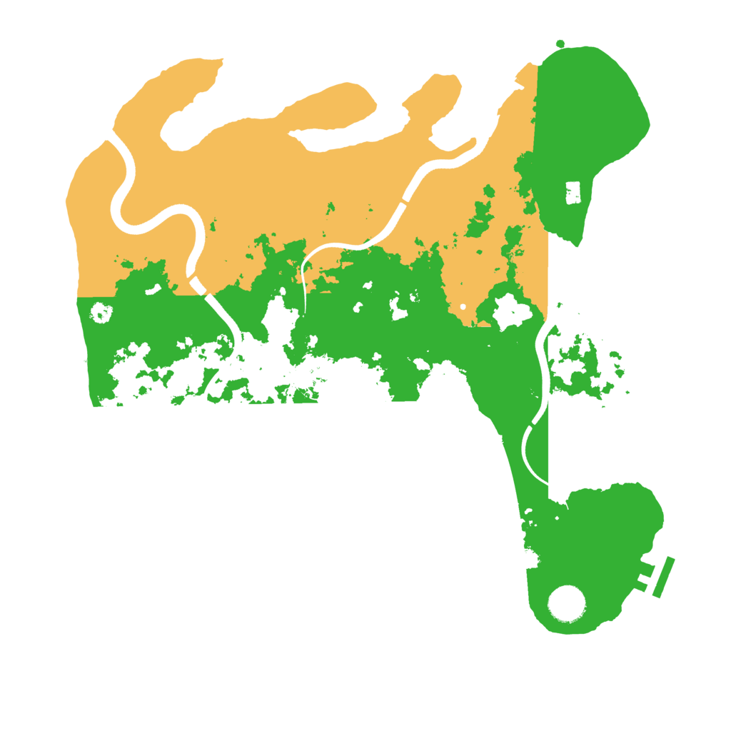 Biome Rust Map: Procedural Map, Size: 3500, Seed: 6182007